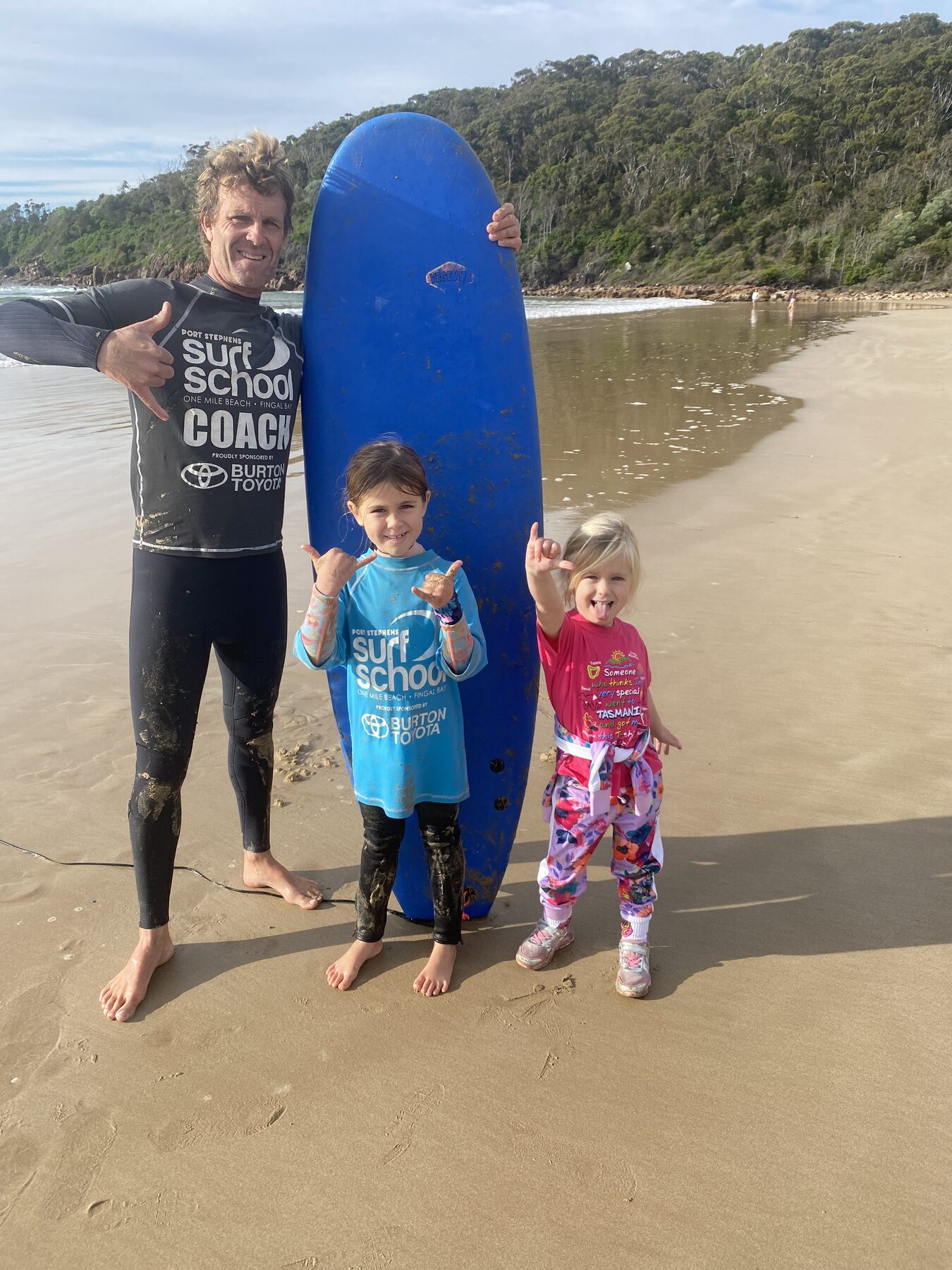 Kids School Holiday Surf Program at Port Stephens Surf School, One Mile Beach