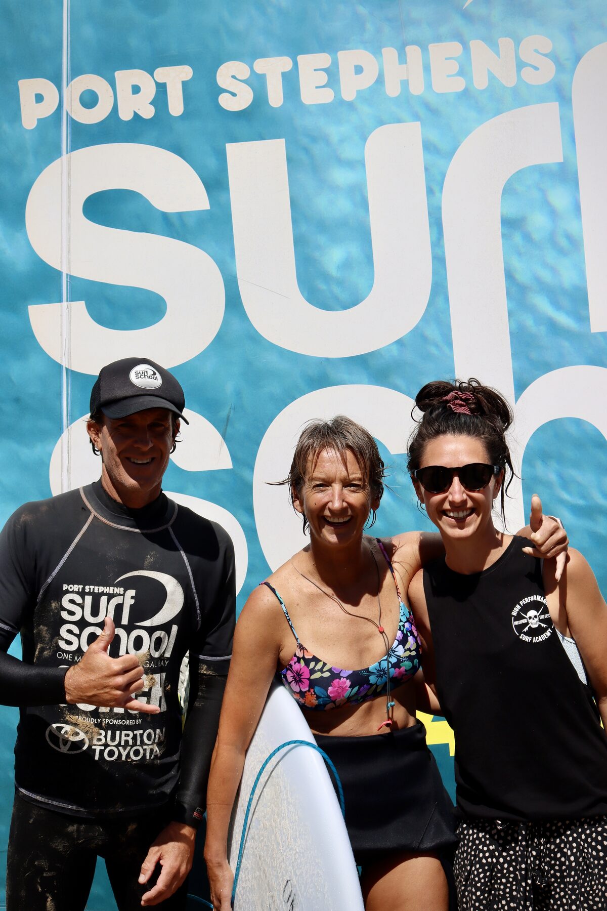 Sea Si-Star retreat banner — women's surf and wellness day at Port Stephens